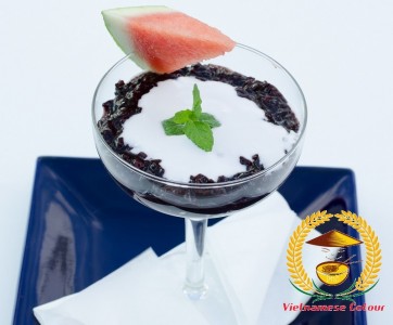 25. Black rice pudding